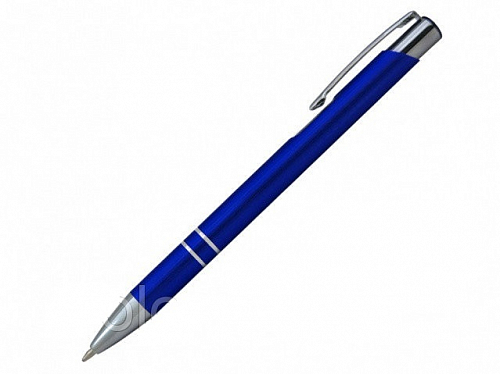Ручка шариковая COSMO OLEG, металл,  синяя/серебро - канцтовары в Минске